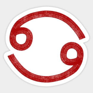 Red Cancer Sticker